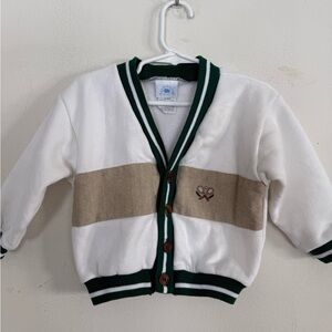 Hartstrings Baby Boy Badmitton Classic Preppy Cardigan Sweater, Size 18 Months